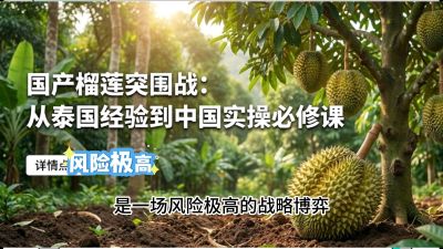 第一节：榴莲突围战：选址决策指南，告别赌运气，用硬指标圈定&ldquo;优生，课程：《国产榴莲突围战：从泰国经验到中国实操的8堂必修课（高阶实战版）》