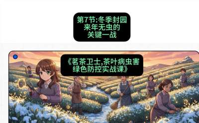 第07节：冬季封园&mdash;&mdash;来年无虫的关键一战，课程：《茗茶卫士&mdash;&mdash;茶叶病虫害绿色防控实战课》#识农AI