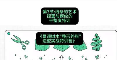 第03节：线条的艺术&mdash;&mdash;绿篱与模纹的平整度特训，课程：《景观树木&ldquo;整形外科&rdquo;造型实战特训营》#识农AI